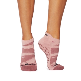 Bar Method X Tavi Grip Sock Rose Pixels 

