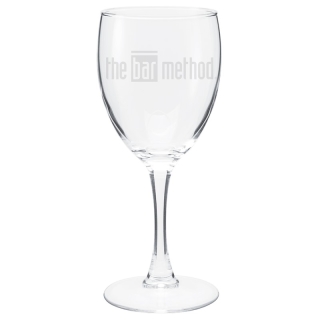 Bar Method Stemmed Satin Etch Wine Glass