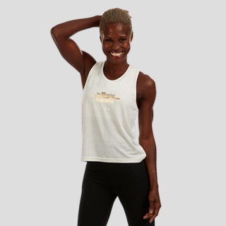 Bar Method Lurex Crop Tank front